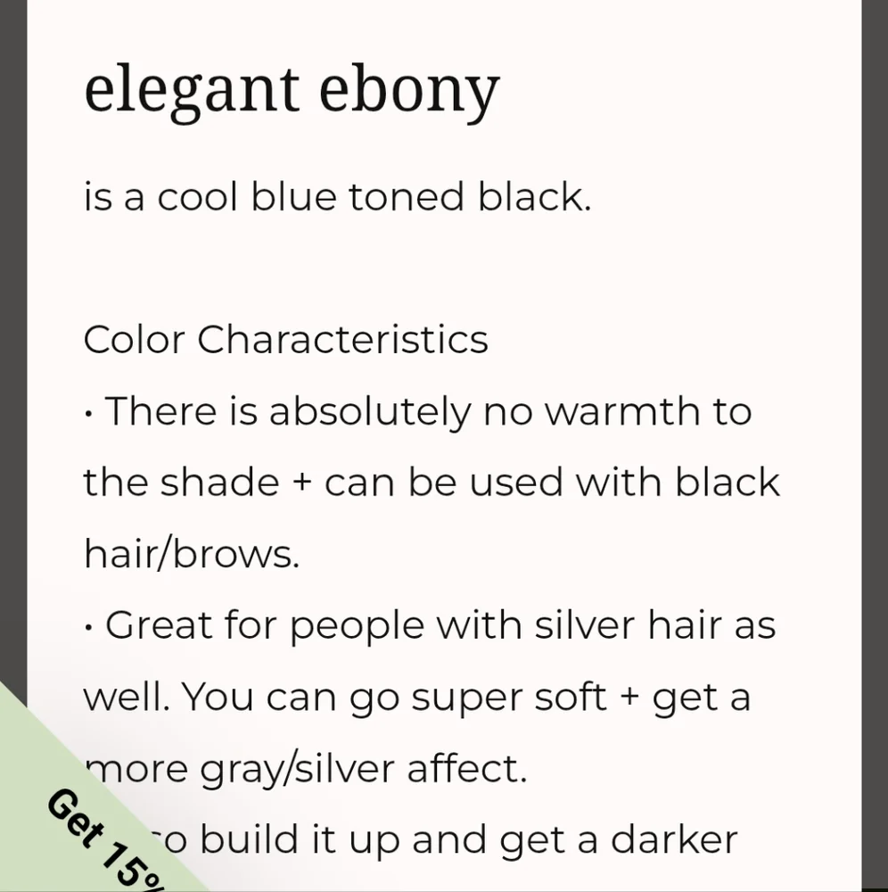 Chella Elegant Ebony Eyebrow Cream New In Box